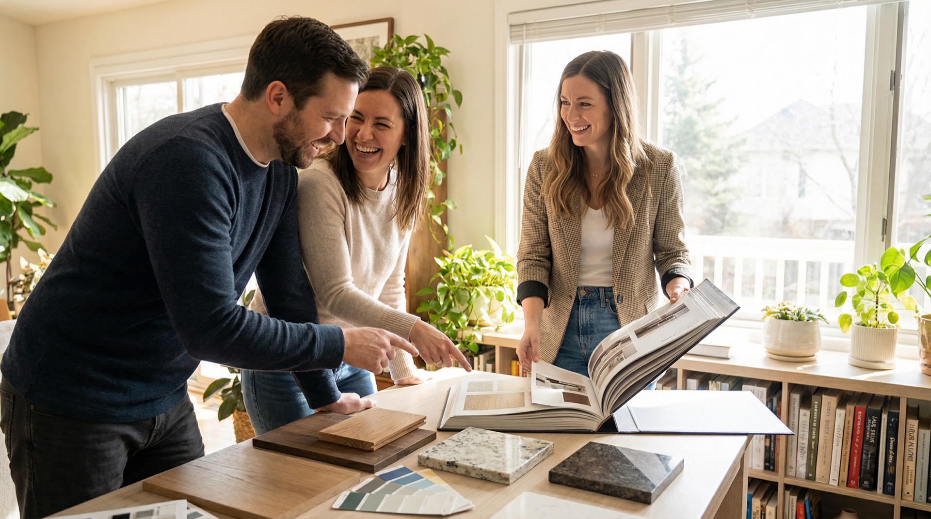 Beratung zu Mustern und Farben bei Ihnen zu Hause